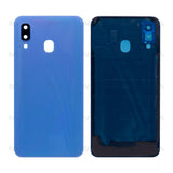 Vitre arrière pour Samsung Galaxy A40 A405F avec objectif bleu OEM
