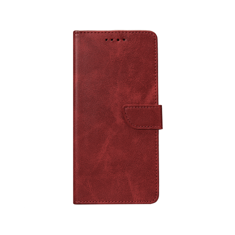 Rixus Bookcase pour Samsung Galaxy A71 4G Rouge foncé
