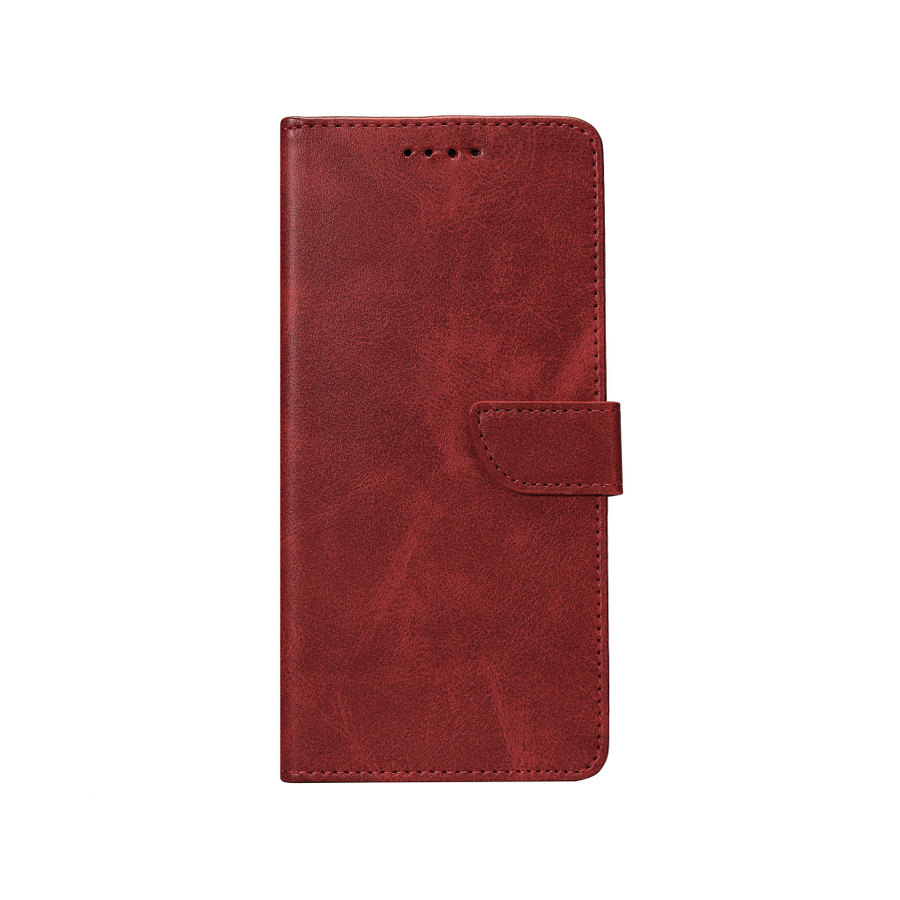 Rixus Bookcase pour Samsung Galaxy A71 4G Rouge foncé