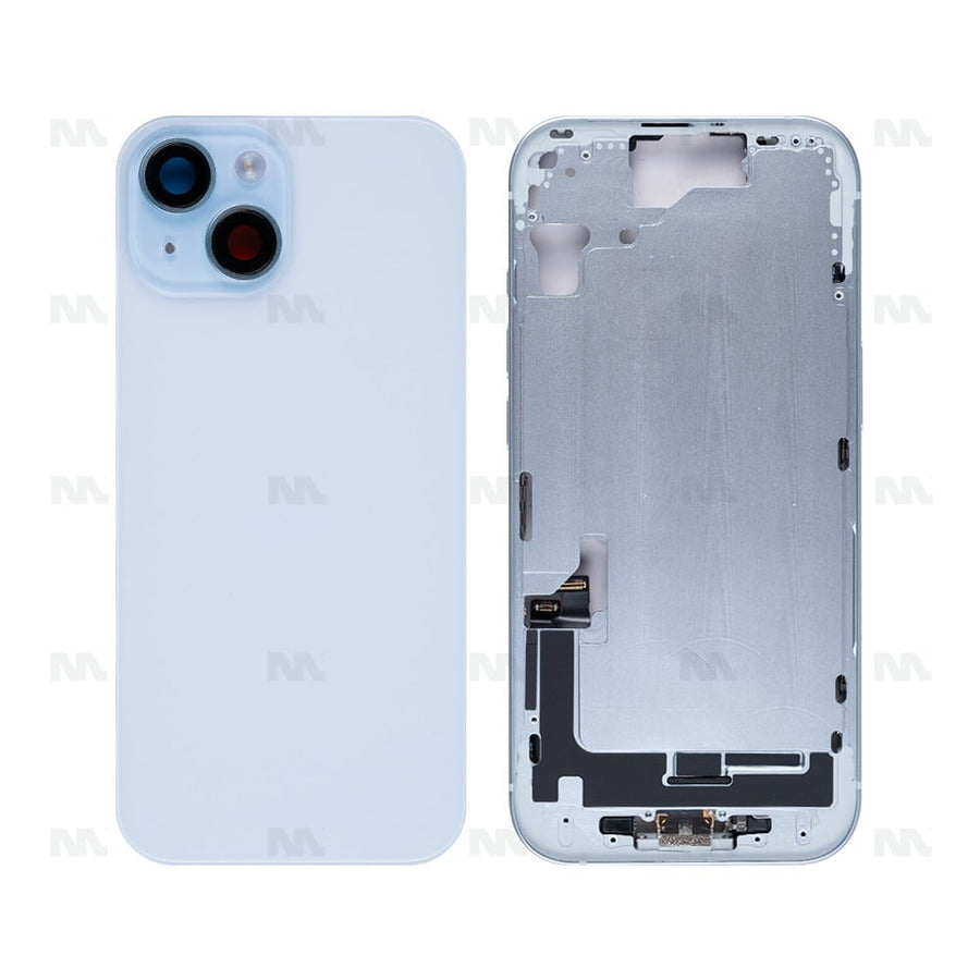 Boîtier pour Apple iPhone 15 avec petites pièces – Bleu – OEM