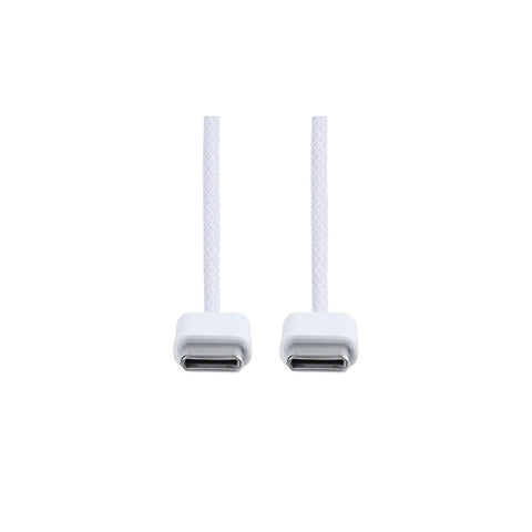 Câble USB-C vers USB-C 100 cm 60 W tissé blanc en vrac pour Apple iPhone 15, 16, 17 séries