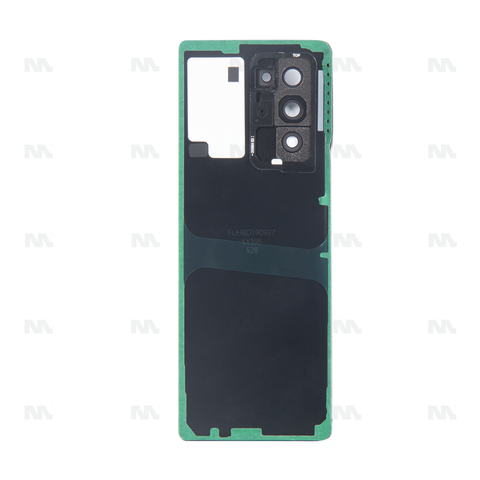 Vitre arrière pour Samsung Galaxy Z Fold2 5G F916B avec objectif Mystic Black OEM