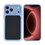 Coque Rixus Mag Carbon Compatible MagSafe Pour Apple iPhone 17 Pro Max, 18 Pro Max Bleu Clair