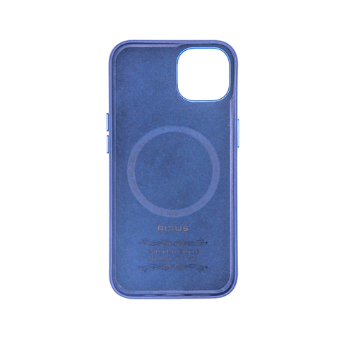 Étui Rixus Classic 02 avec MagSafe pour Apple iPhone 15 Plus bleu