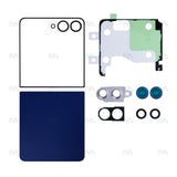 Ensemble de coques arrière Samsung Galaxy Z Flip7 F741B avec lentille Blue Shadow OEM