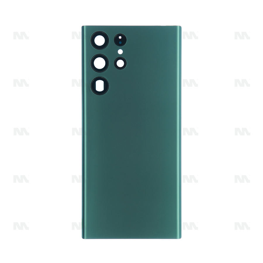 Vitre arrière pour Samsung Galaxy S22 Ultra S908B avec objectif vert OEM