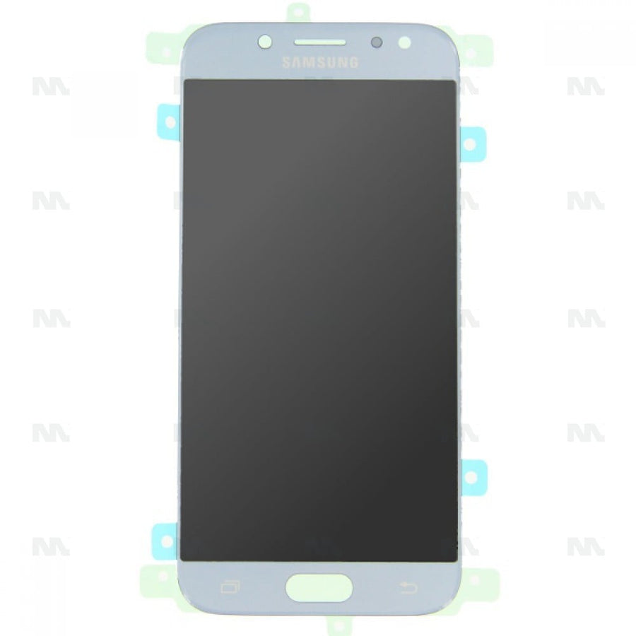 Ecran OLED + Vitre pour Samsung Galaxy J5 2017 (SM-J530F) Quality Silver / Blue - Quality Silver