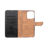 Rixus Bookcase pour Apple iPhone 16 Pro Max Noir
