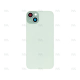 Vitre Arrière sans NFC, cadre de caméra agrandi Vert Compatible pour Apple iPhone 15