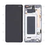 Écran complet sur châssis Reconditionné pour Samsung Galaxy S10 Plus G975F - Blanc Prisme