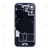 Vitre Arrière avec NFC pour Apple iPhone 17, cadre de caméra agrandi, Noir, Reconditionné