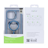 Étui Rixus Classic 03 avec MagSafe pour Apple iPhone 15 bleu clair