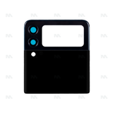 Vitre arrière avec lentille pour Samsung Galaxy Z Flip3 F711B - Noir fantôme - OEM