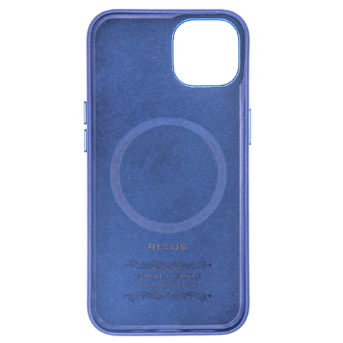 Étui Rixus Classic 02 avec MagSafe pour Apple iPhone 14 Pro Max bleu