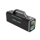 Enceinte Bluetooth Yibolang X49Plus avec deux microphones, couleur noire