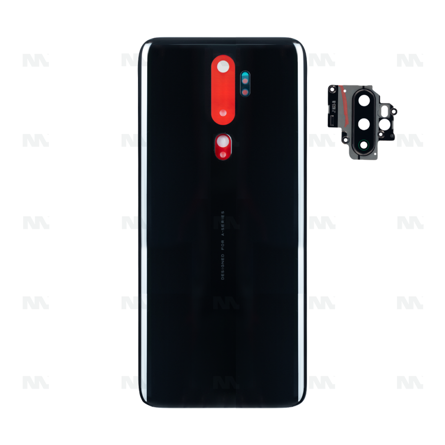 Vitre arrière pour Oppo A5 2020 avec miroir noir OEM