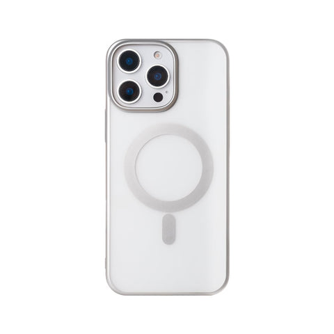 Étui Rixus Instinct Mag pour Apple iPhone 15 Pro Max Argent