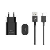 Adaptateur rapide 2-1 CH18W04 USB-A vers USB-C 18 W Noir