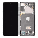 Chassis + Ecran Officiel Service Pack + Vitre pour Samsung Galaxy S21 Plus 5G G996B - Phantom Black