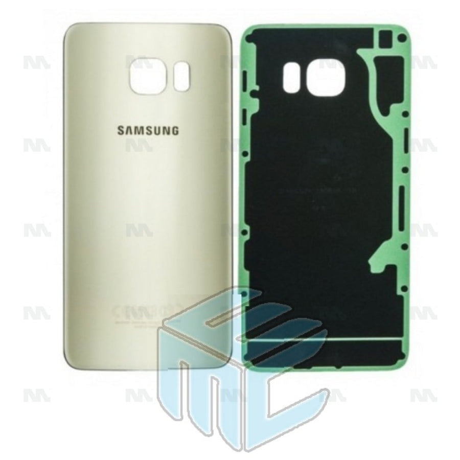 Vitre arrière pour Samsung Galaxy S6 Edge Plus G928F sans objectif, couleur or platine, OEM