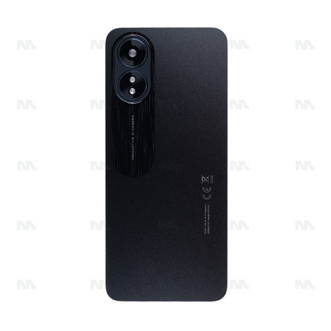Vitre arrière pour Oppo A18 avec lentille noir brillant OEM