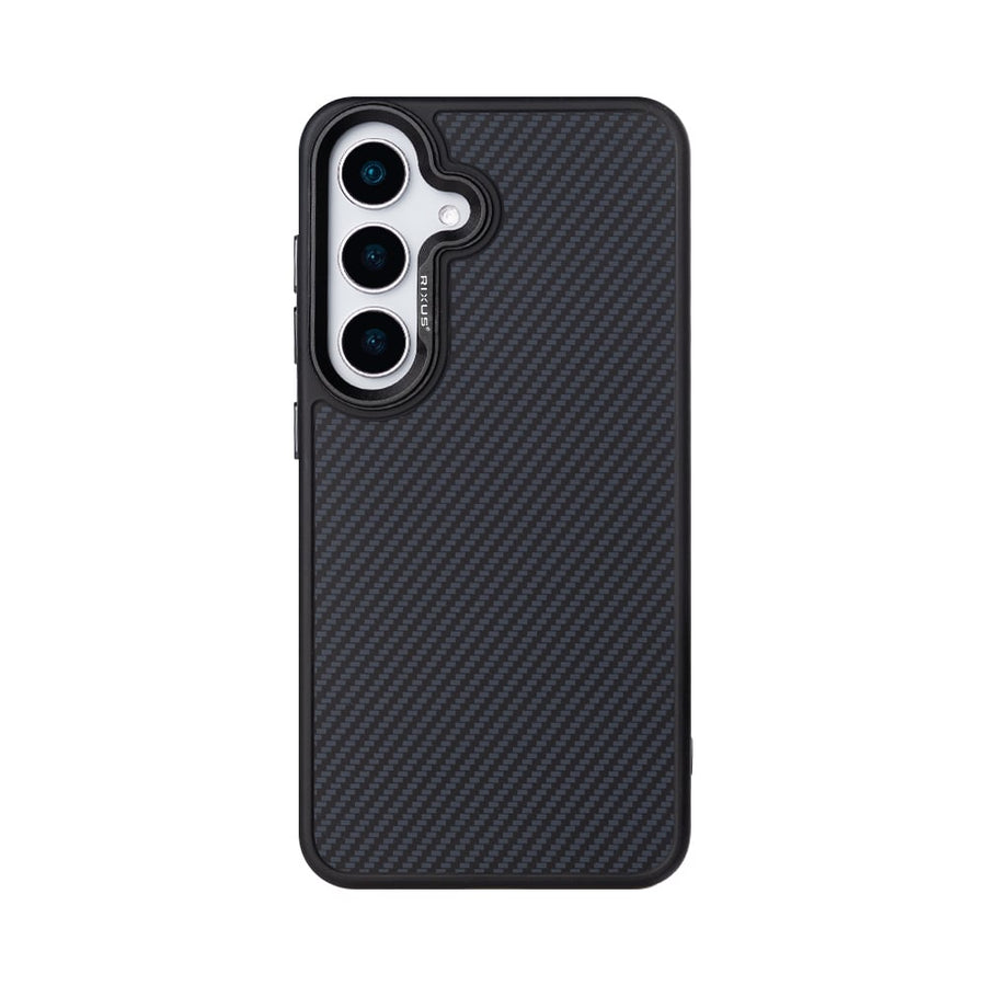 Coque Mag Carbon avec MagSafe pour Samsung Galaxy S25 – Titanium Black