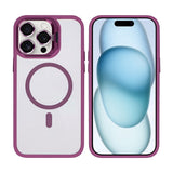 Étui Rixus Classic 03 avec MagSafe pour Apple iPhone 14 Pro rose foncé