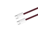 Câble Tressé USB-C vers USB-C 60W 100cm US80001M Boîte Détaillant pour Apple iPhone 15, 16, 17, 18 Series - Bordeaux
