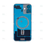 Vitre Arrière sans NFC, cadre d'appareil photo agrandi Noir Compatible pour Apple iPhone 16 Plus