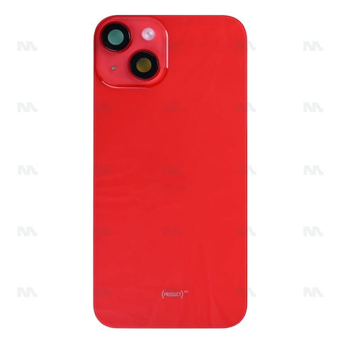 Vitre Arrière avec NFC pour Apple iPhone 14 Plus, agrandir le cadre de l'appareil photo – Rouge – Compatible