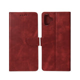 Bibliothèque Rixus pour Samsung Galaxy A05 Rouge foncé