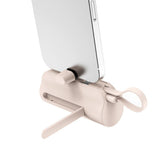 Batterie externe mini Rixus RXPB98P Click-On USB-C 5000 mAh rose