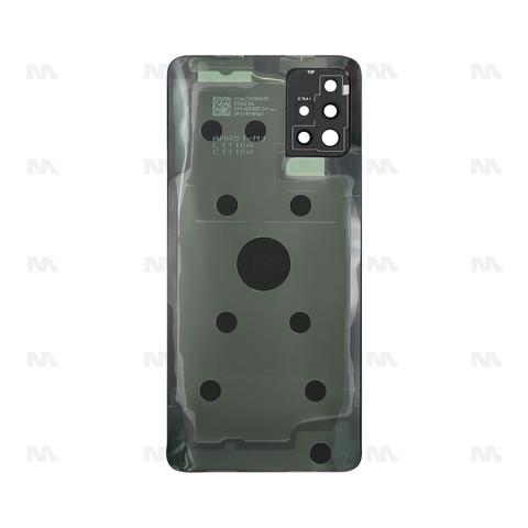 Vitre arrière pour Samsung Galaxy A51 A515F avec prisme pour objectif, noir, OEM