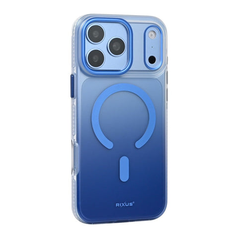 Coque Rixus Aero Shield Compatible MagSafe pour Apple iPhone 17 Pro Max, 18 Pro Max - Bleu