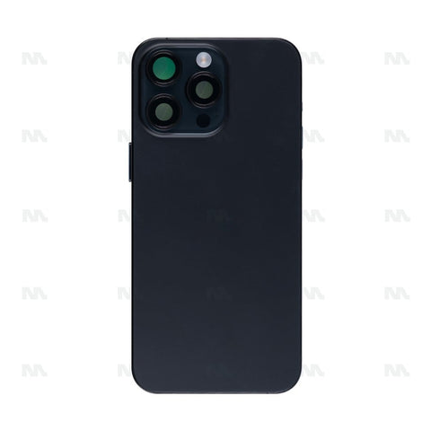 Boîtier avec petites pièces en titane noir OEM pour Apple iPhone 15 Pro Max