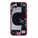 Boîtier pour Apple iPhone 8 avec petites pièces rouges compatibles