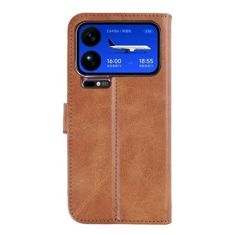 Bibliothèque Rixus pour Xiaomi 17 Pro Max Marron clair