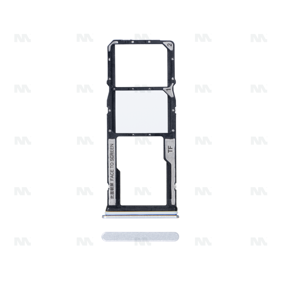 Support pour carte SIM pour Xiaomi Redmi 13C – blanc glacier – OEM
