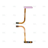 Nappe de capteur d'empreintes digitales pour Samsung Galaxy A26 A266B avec bouton d'alimentation – Rose pêche – OEM