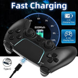 Manette de jeu sans fil Bluetooth pour PlayStation 4 T28 noire