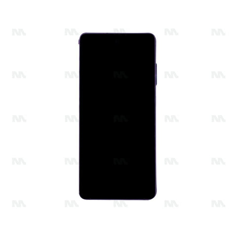Chassis + Ecran Officiel Service Pack + Vitre pour Samsung Galaxy S20 FE G780F / 5G G781B Cloud Lavender