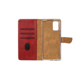 Rixus Bookcase pour Apple iPhone 5, 5S Rouge foncé