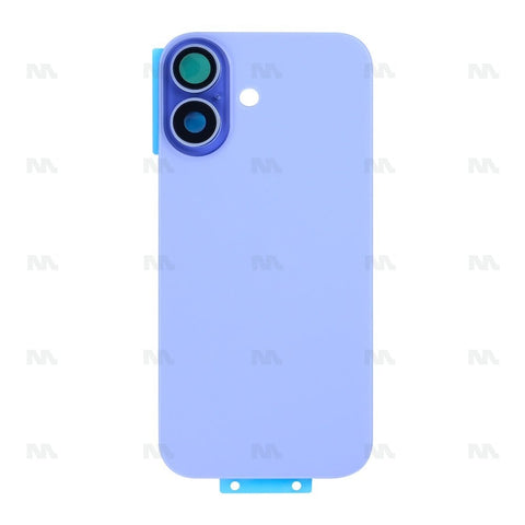 Vitre Arrière sans NFC, cadre d'appareil photo agrandi bleu brumeux Compatible pour Apple iPhone 17