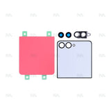 Kit de coques arrière rouge corail avec objectif Original pour Samsung Galaxy Z Flip7 F766B