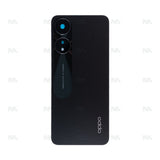 Vitre arrière pour Oppo A78 5G avec lentille noir brillant OEM