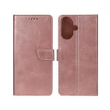 Rixus Bookcase pour Samsung Galaxy A07 Rose