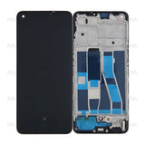 Chassis + Ecran Original OEM + Vitre pour Oppo Reno 5 Lite / Reno 5F / F19 Pro - Noir