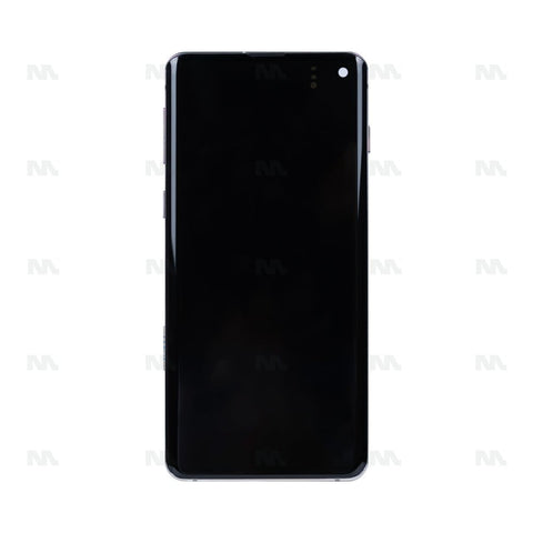 Chassis + Ecran Original Reconditionné + Vitre pour Samsung Galaxy S10 G973F - Prism White