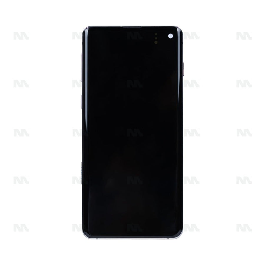 Chassis + Ecran Original Reconditionné + Vitre pour Samsung Galaxy S10 G973F - Prism White