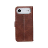 Rixus Bookcase pour Apple iPhone 17 Air Marron